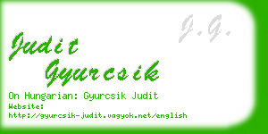 judit gyurcsik business card